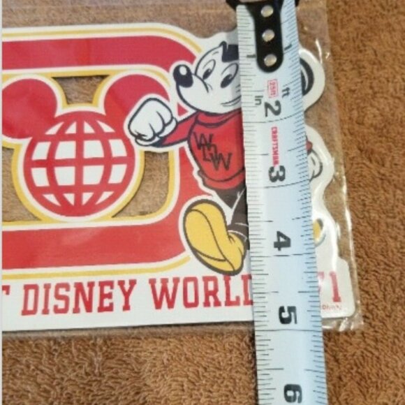 Disney Parks Walt Disney World Mickey Mouse Car Magnet Retro 1971 - Picture 2 of 3